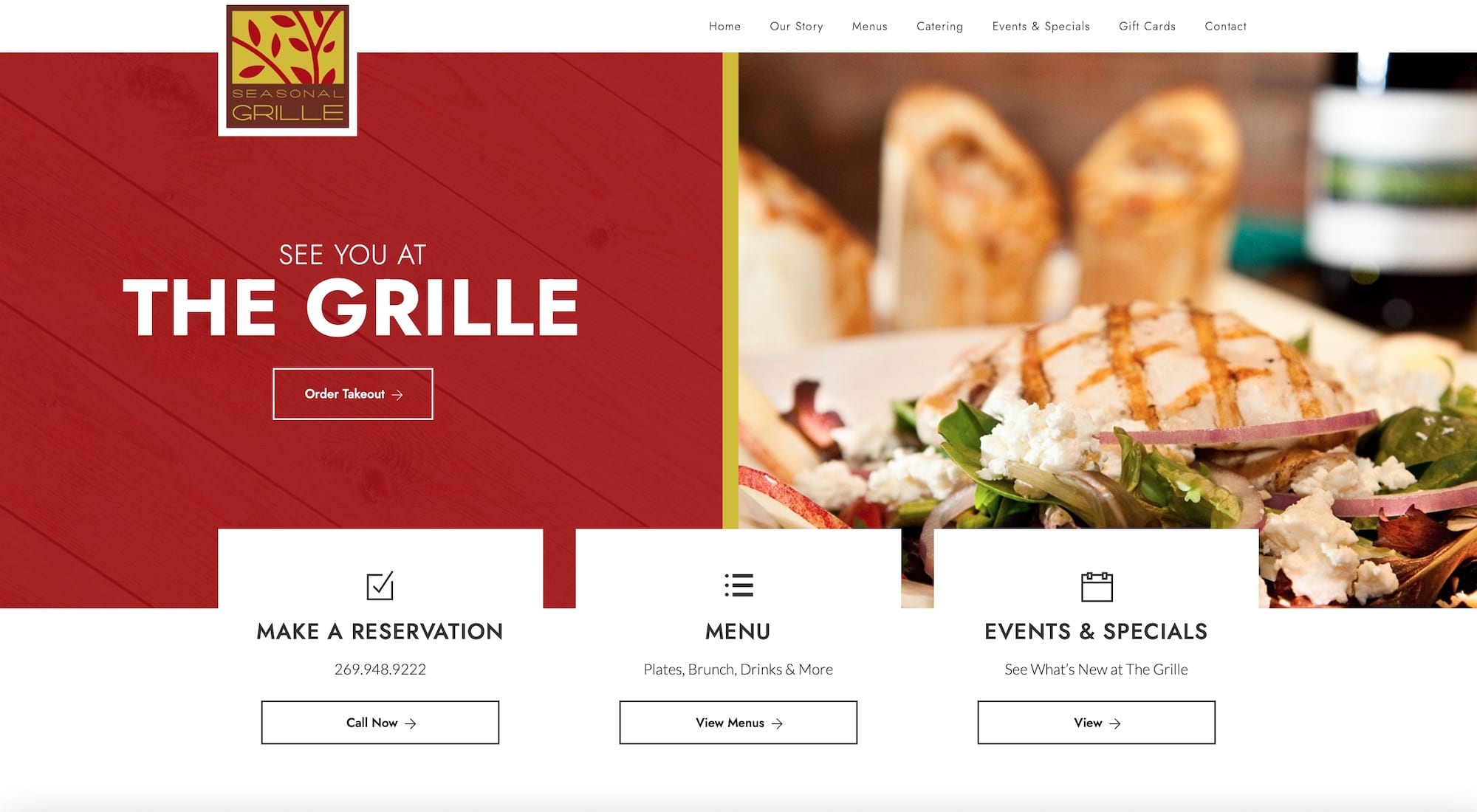 Seasonal Grille Featured small business website designer